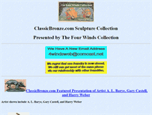 Tablet Screenshot of classicbronze.com